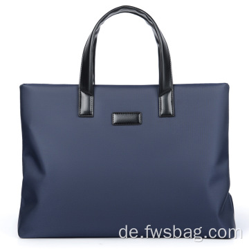 Custom Logo Nylon Wasserwiderstand Aktentasche Männer Laptop -Hülle 15 -Zoll -Männer Business Tote Laptop -Beutel -Rucksäcke